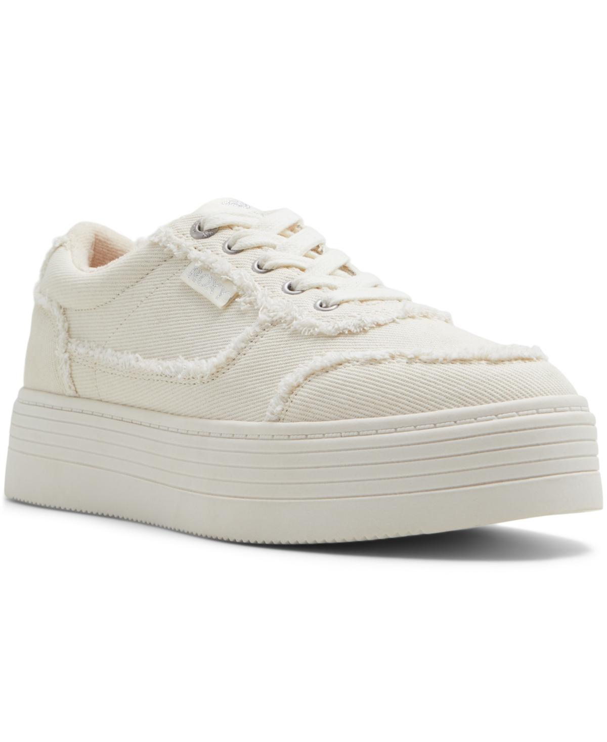 Roxy Womens Sheilahh 2.0 Fray Lace-Up Sneakers Product Image