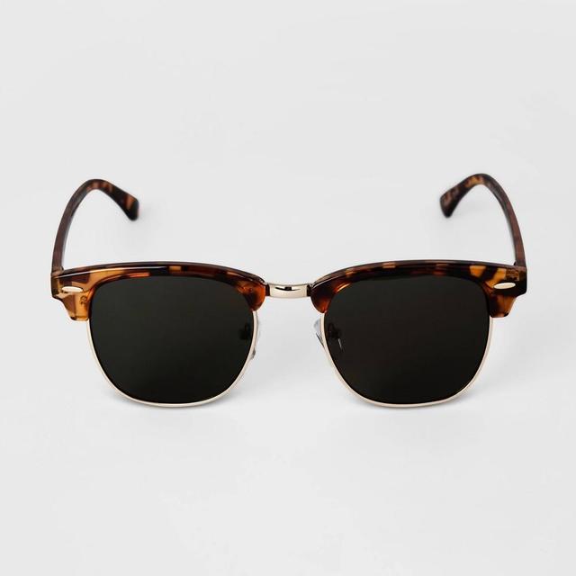 Mens Retro Browline Sunglasses - Goodfellow & Co Brown Product Image