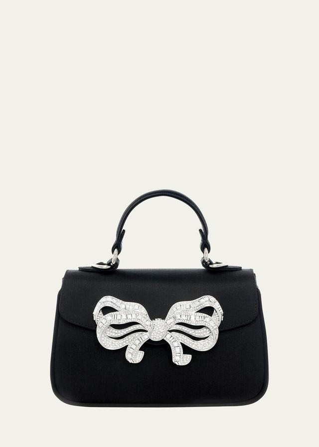 Bow Satin Top-Handle Bag Product Image