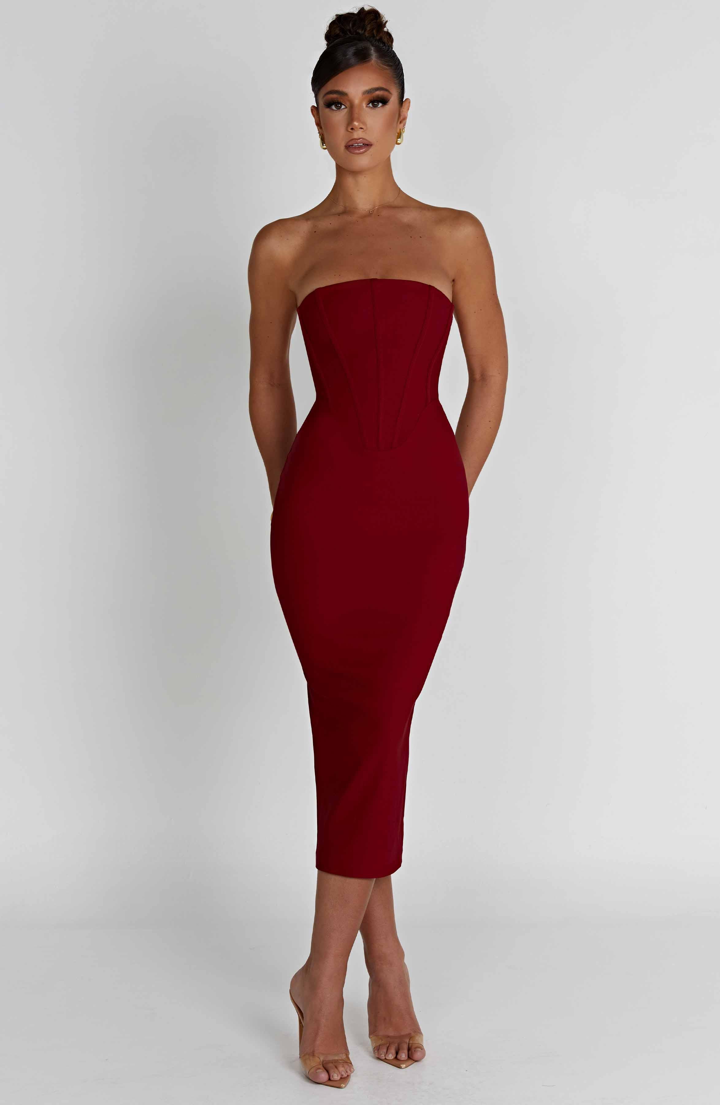 Amore Midi Dress - Red Product Image