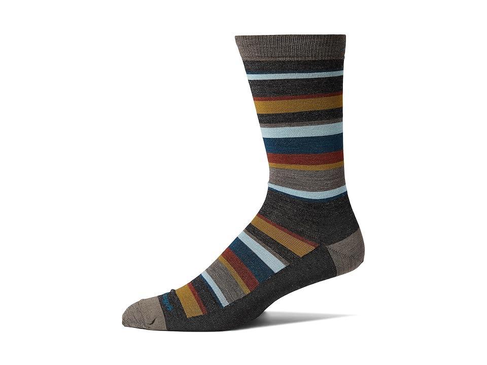 Darn Tough Vermont Druid Crew Lightweight (Charcoal) Men's Crew Cut Socks Shoes Product Image