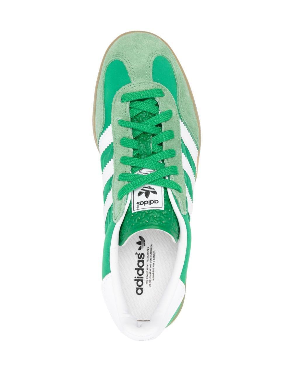 Gazelle 3-stripes Logo Sneakers In Green Product Image