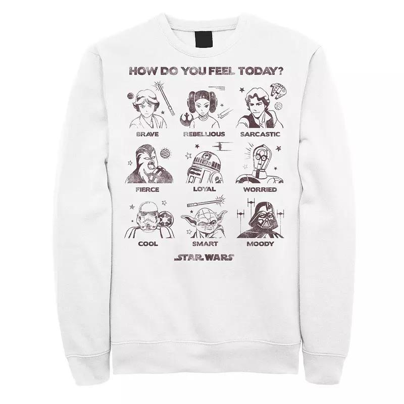 Mens Star Wars Feelings Group Poster Sweatshirt Product Image