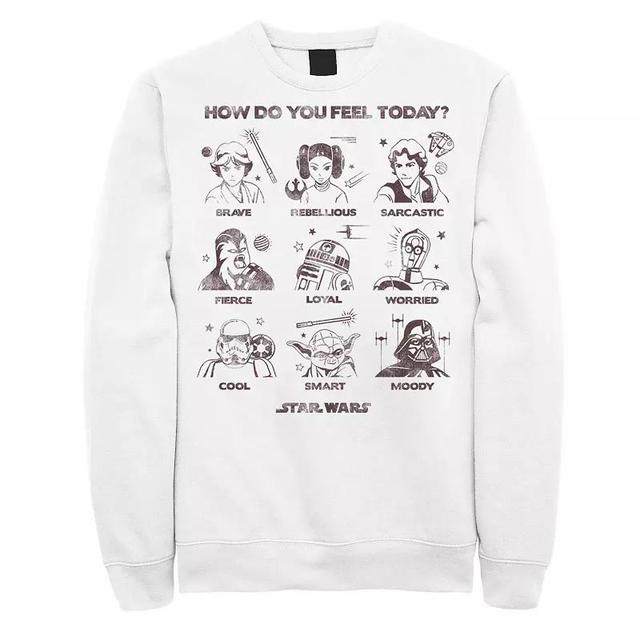 Mens Star Wars Feelings Group Poster Sweatshirt Product Image