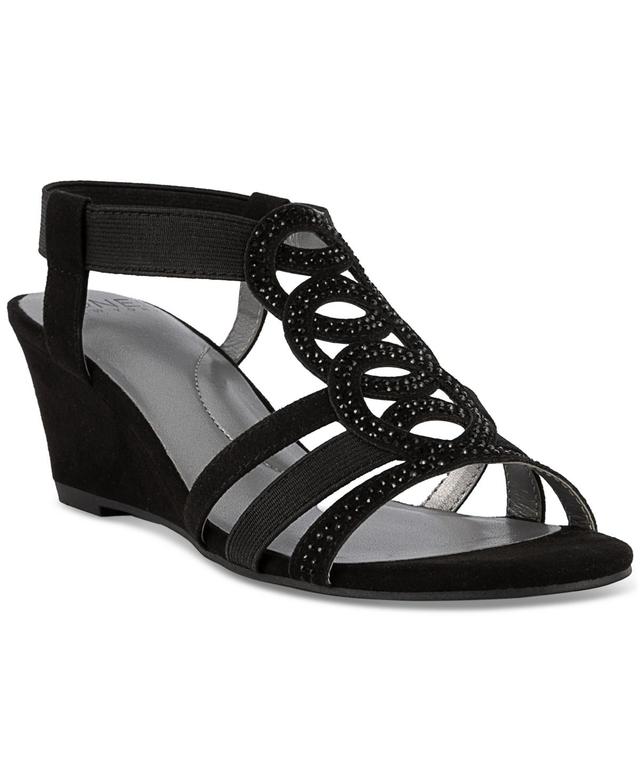 Jones New York Womens Denice Strappy Wedge Sandals Product Image