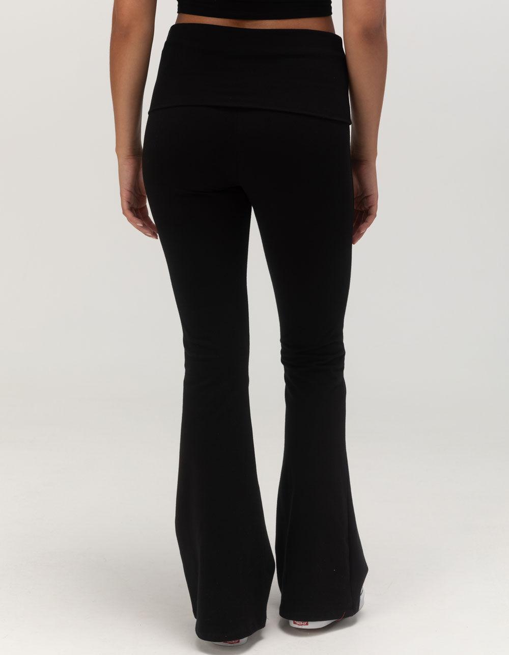 TILLYS Fold Over Flare Womens Leggings Product Image