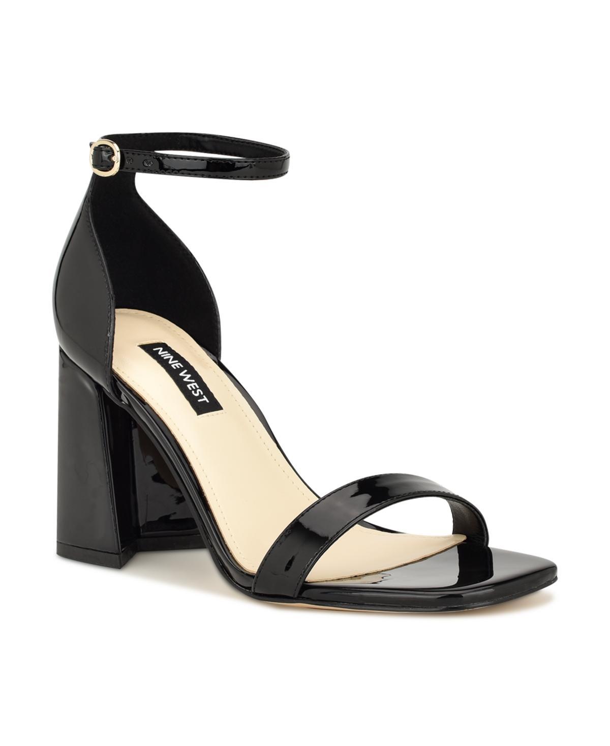 Nine West Womens Ilea Block Heel Square Toe Dress Sandals Product Image