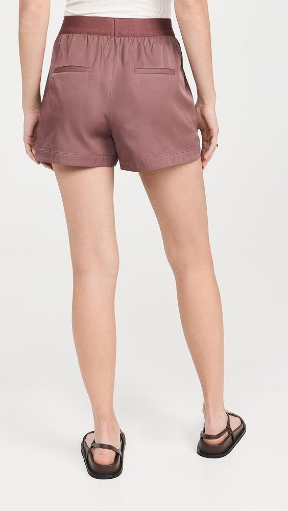 Tibi Drapey Suiting Pull On Shorts | Shopbop Product Image