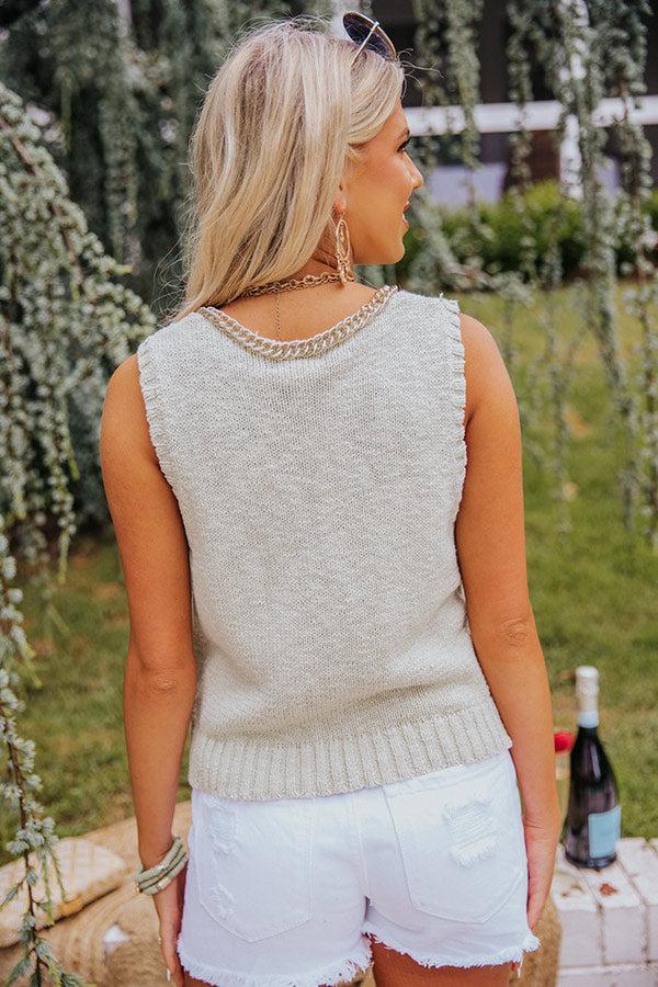 Truly Talented Knit Top In Light Sage Product Image