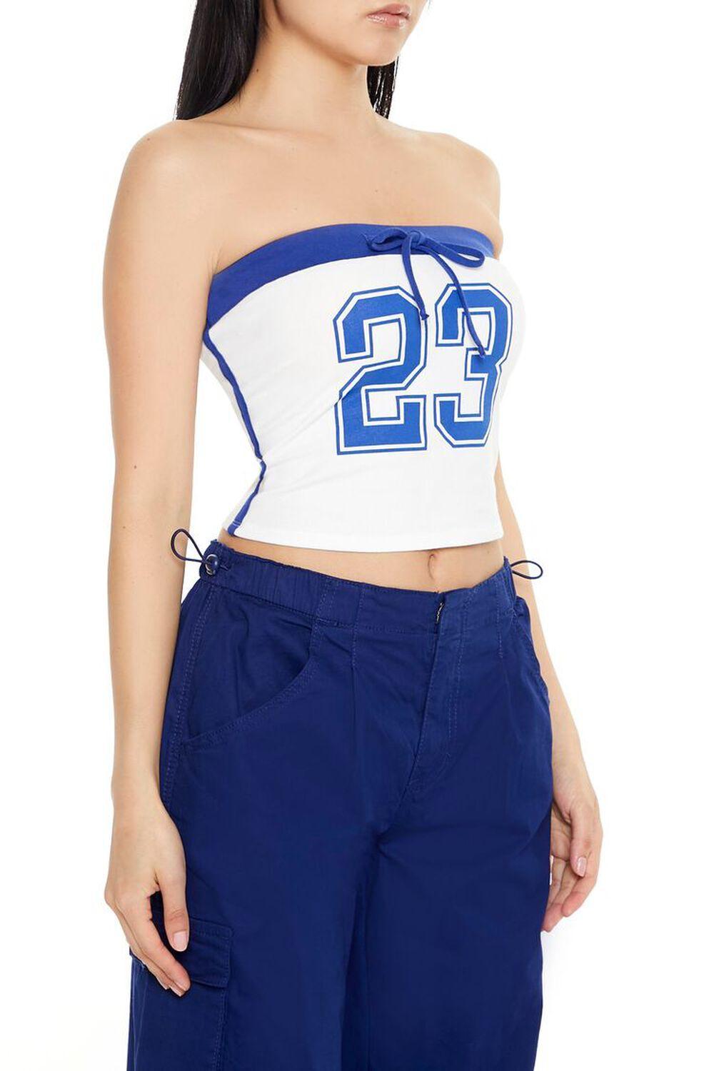 23 Graphic Bow Tube Crop Top | Forever 21 Product Image