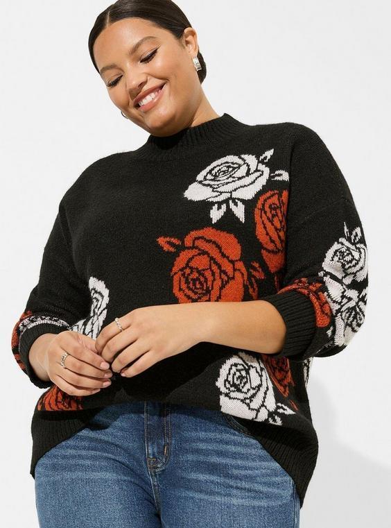 Vegan Cashmere Pullover Turtleneck Sweater Product Image