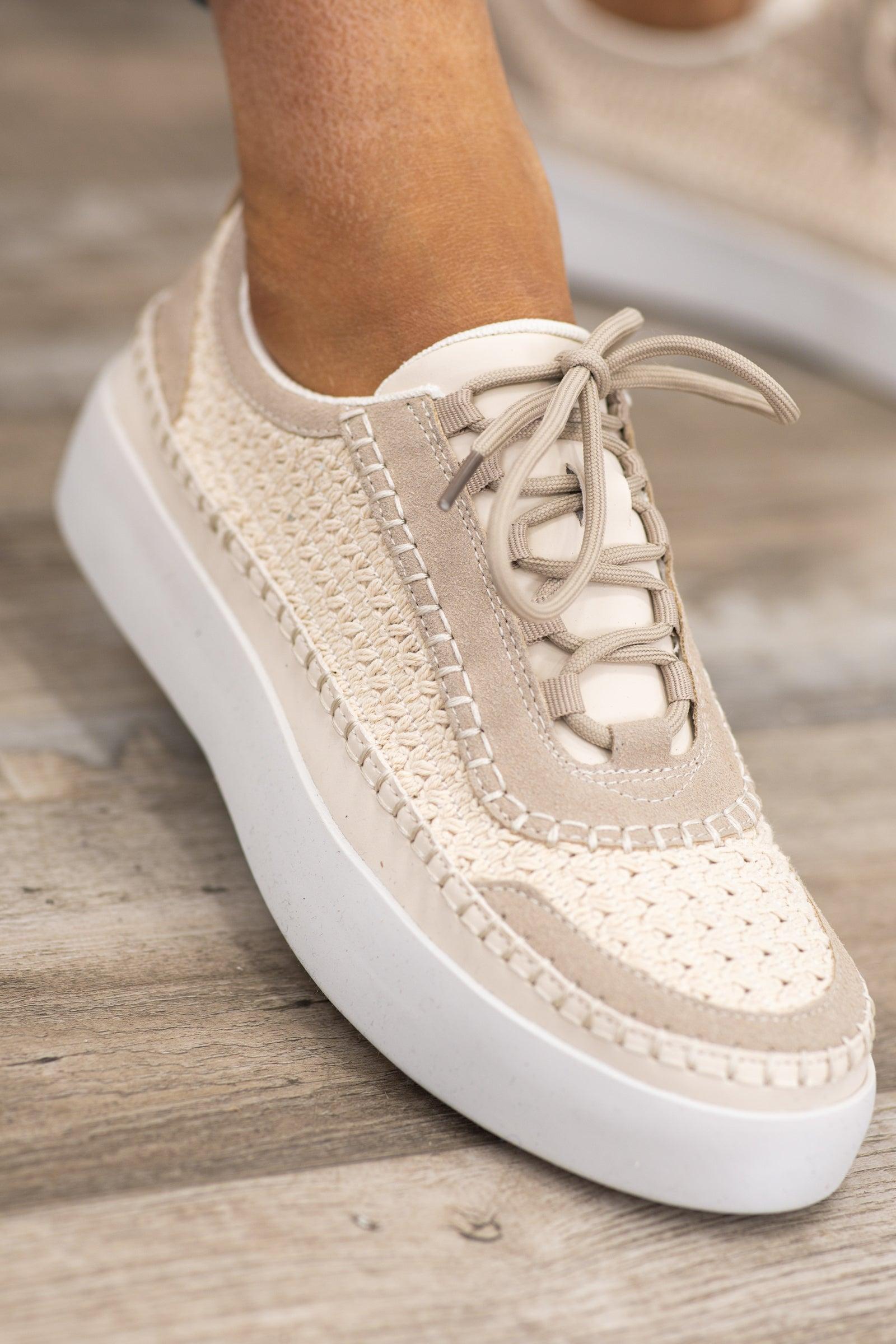 Tweed Textured Platform Sneakers Product Image