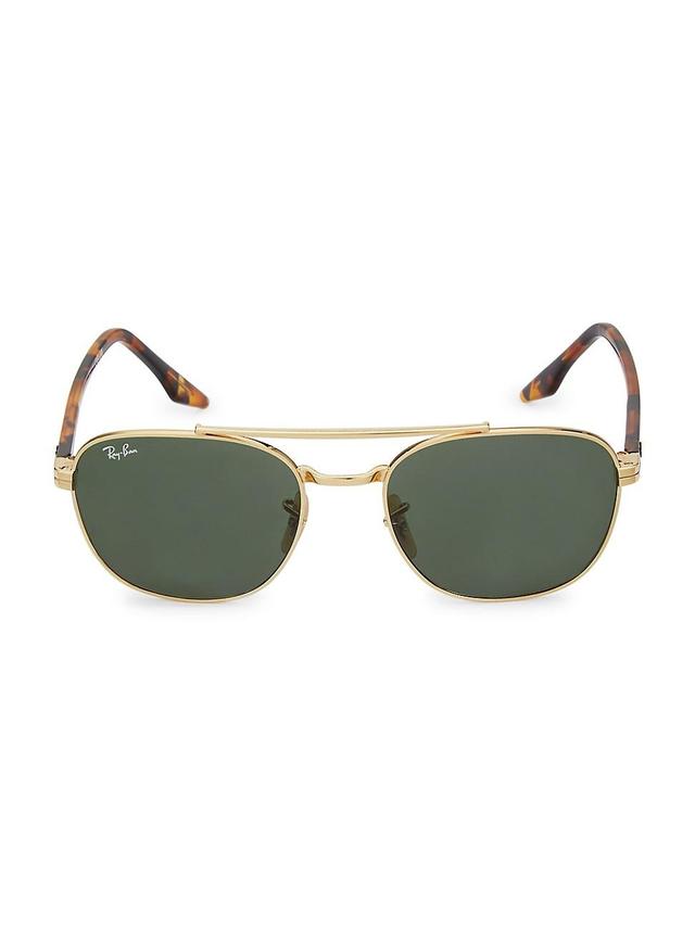 Mens RB3688 55MM Aviator Sunglasses - Arista Green Product Image