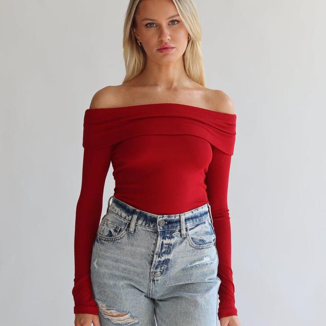 Off Shoulder Long Sleeve Product Image