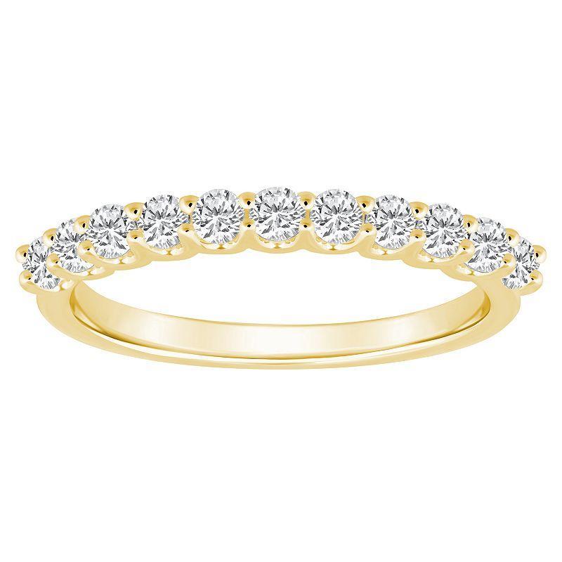 Alyson Layne 14k Gold 1/2 Carat T.W. Diamond 11-Stone Wedding Band, Womens Yellow Product Image