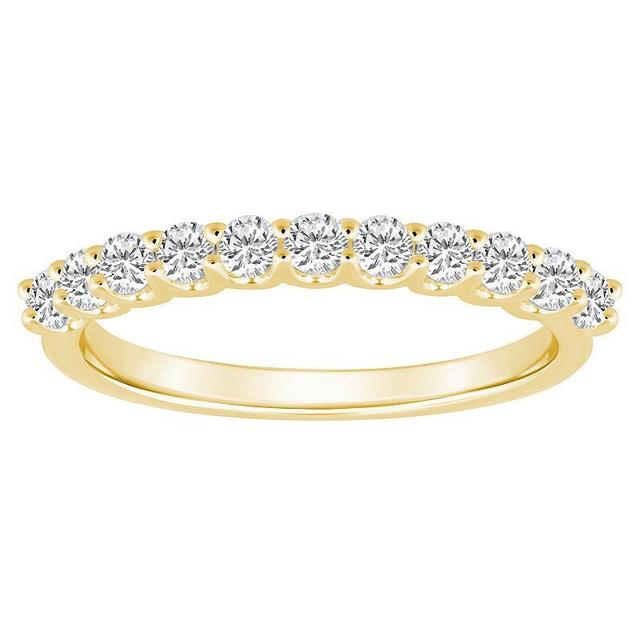 Alyson Layne 14k Gold 1/2 Carat T.W. Diamond 11-Stone Wedding Band, Womens Yellow Product Image