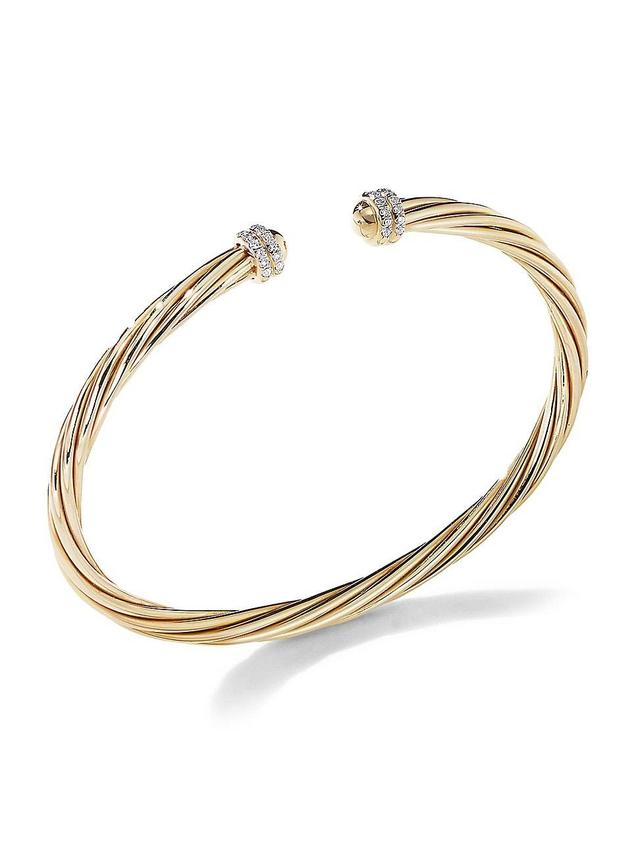 Womens DY Helena Bracelet in 18K Gold with Diamonds Product Image