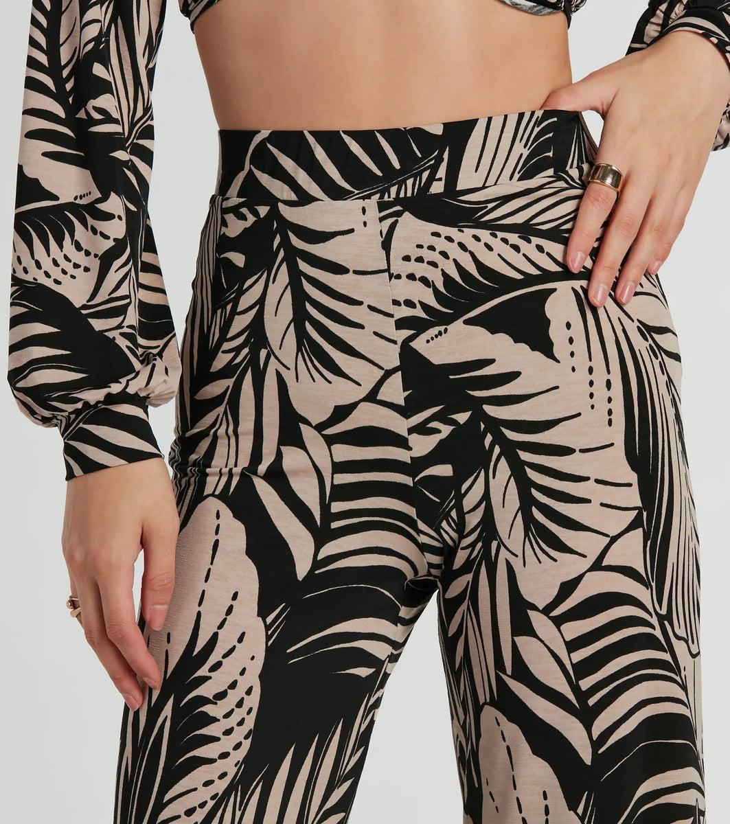 Tropical Day Dream High-Rise Wide Leg Pants Product Image