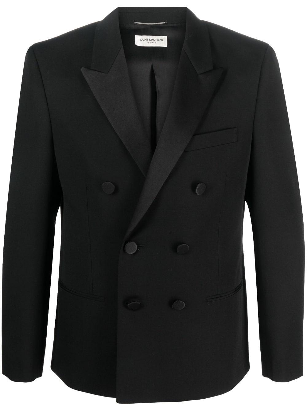 Men's Double Breasted Tuxedo Jacket In Nero Product Image