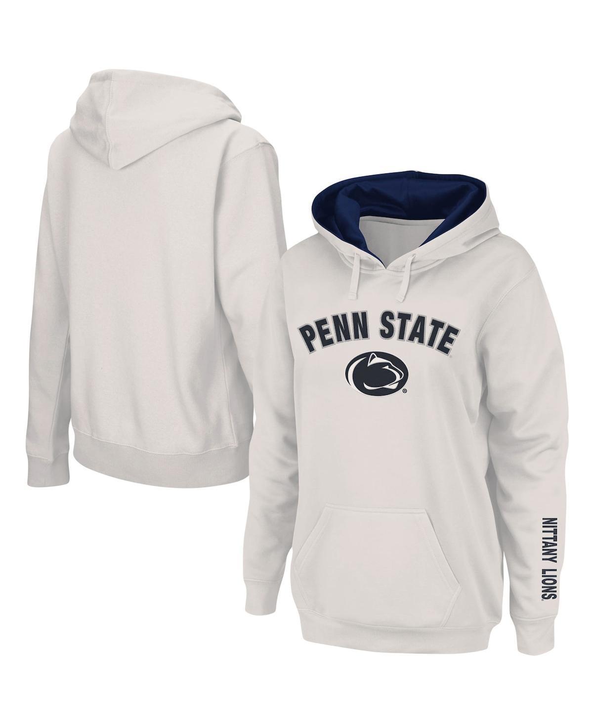 Womens White Penn State Nittany Lions Arch & Logo 1 Pullover Hoodie Product Image