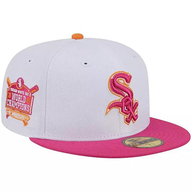 Mens New Era /Pink Chicago Sox 2005 World Champions 59FIFTY Fitted Hat Product Image