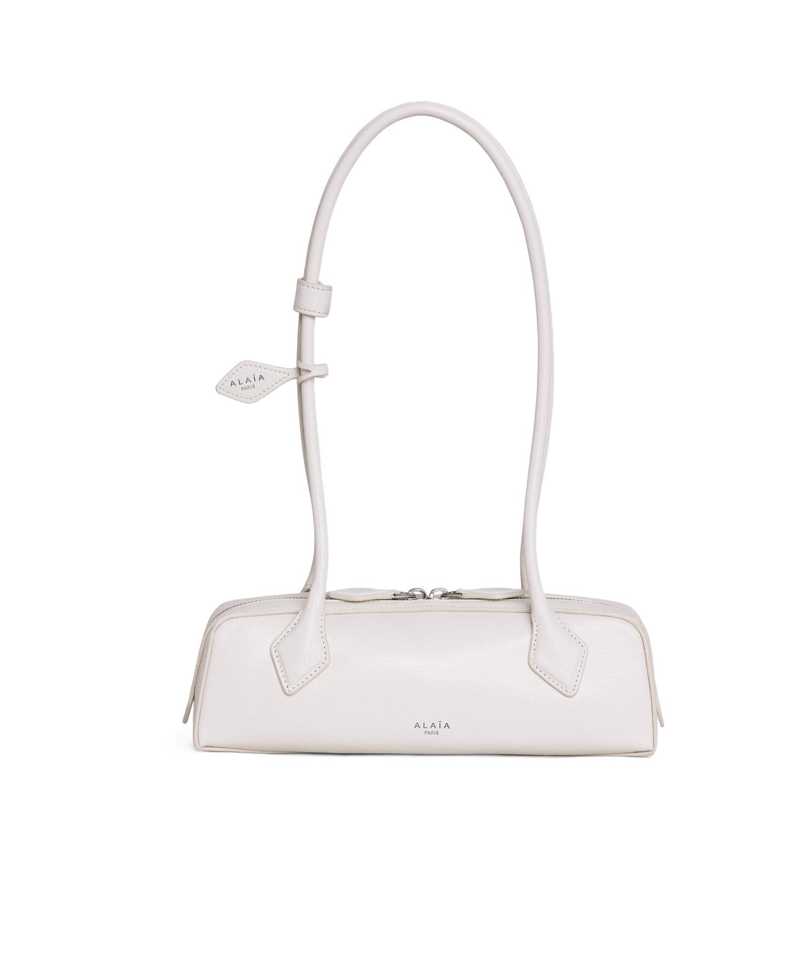 ALAÏA Alaia Ivoire Le Teckel Leather Top-handle Bag Product Image