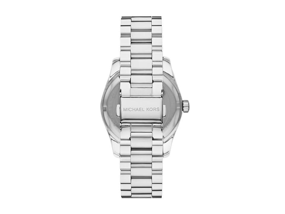 Michael Kors Womens Lexington Three-Hand Crystal Stainless Steel Bracelet Watch Product Image