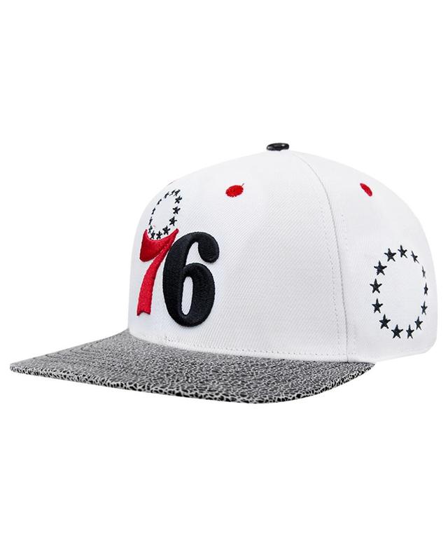 Mens Pro Standard White Philadelphia 76ers Hook Elephant Snapback Hat Product Image