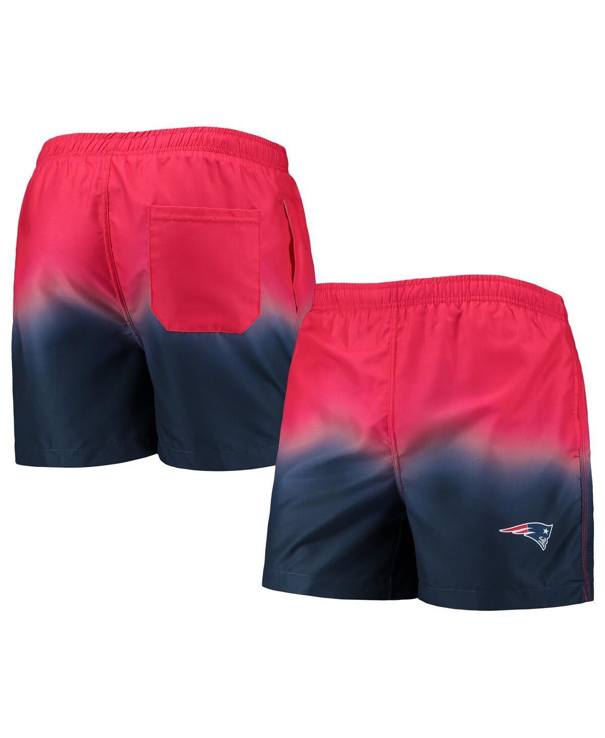 Mens FOCO /Navy New England Patriots Dip-Dye Swim Shorts Product Image