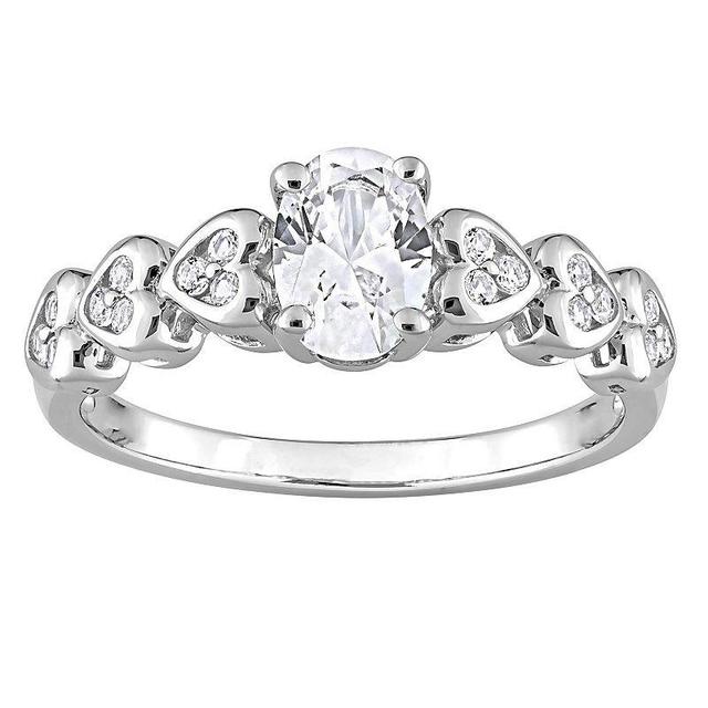 Stella Grace Sterling Silver Lab-Created White Sapphire Ring, Womens Product Image