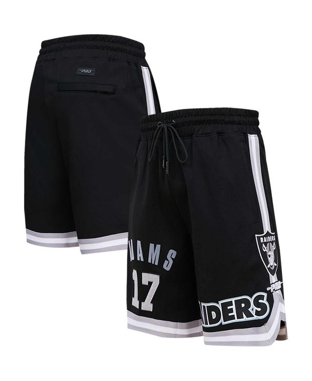 Mens Pro Standard Davante Adams Black Las Vegas Raiders Player Name and Number Shorts Product Image