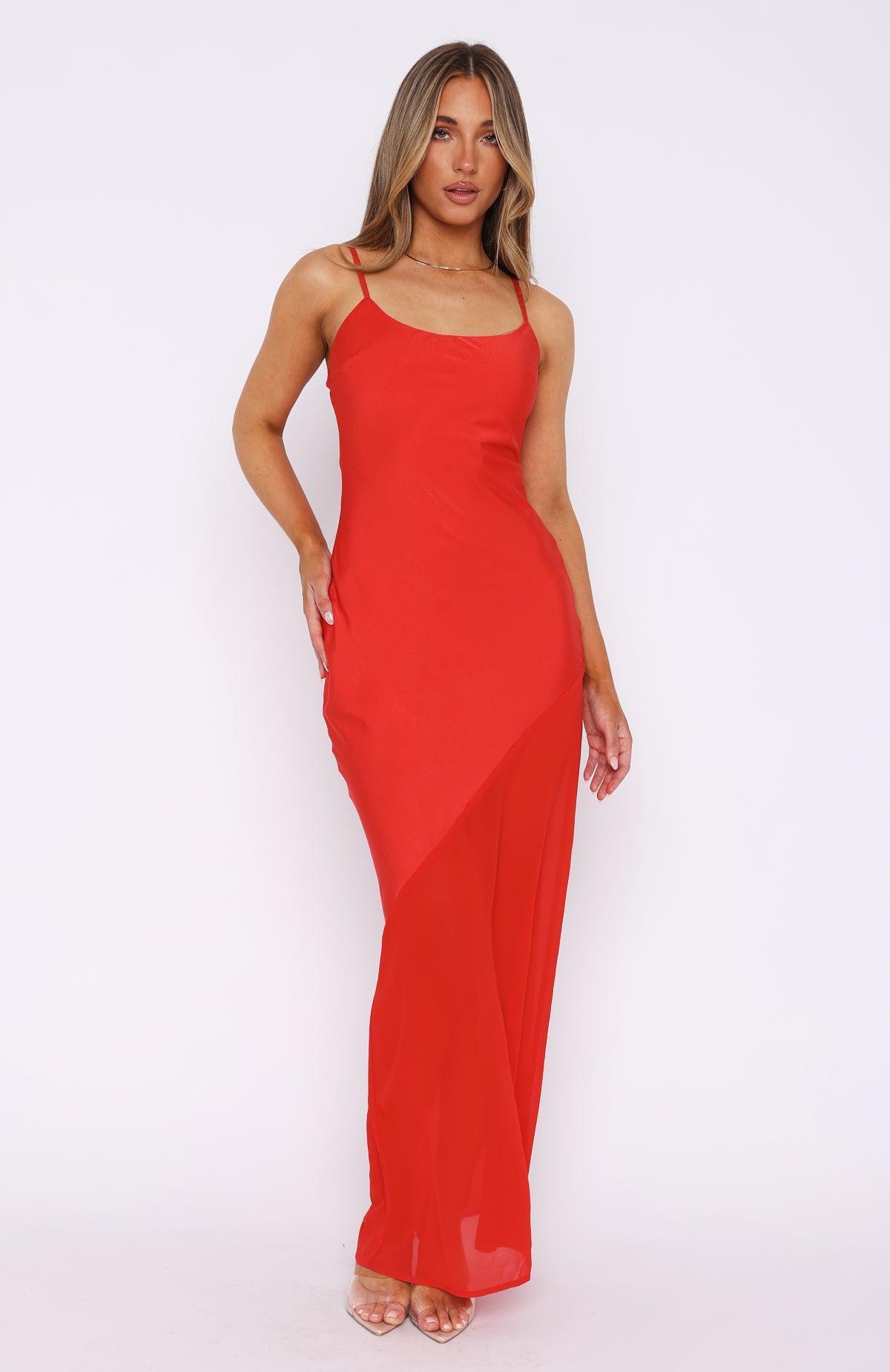 Shout Louder Maxi Dress Red Product Image