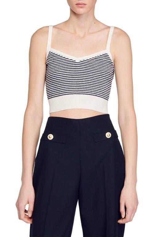 Womens Stripy Kit Crop Top Product Image