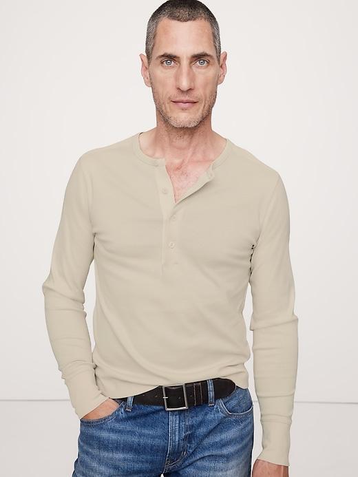 Cotton Henley T-Shirt Product Image