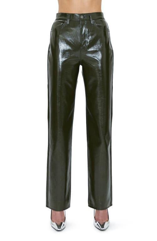 Pistola Cassie Super High Waist Straight Leg Faux Leather Pants Product Image