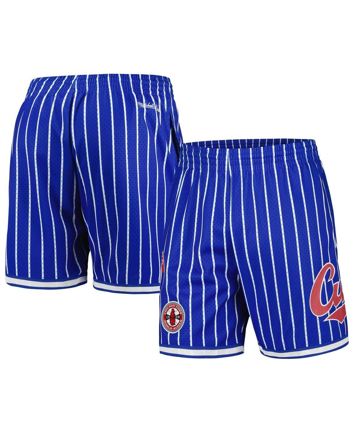 Mens Mitchell & Ness Royal Chicago Cubs Cooperstown Collection 1908 World Series City Collection Mesh Shorts Product Image