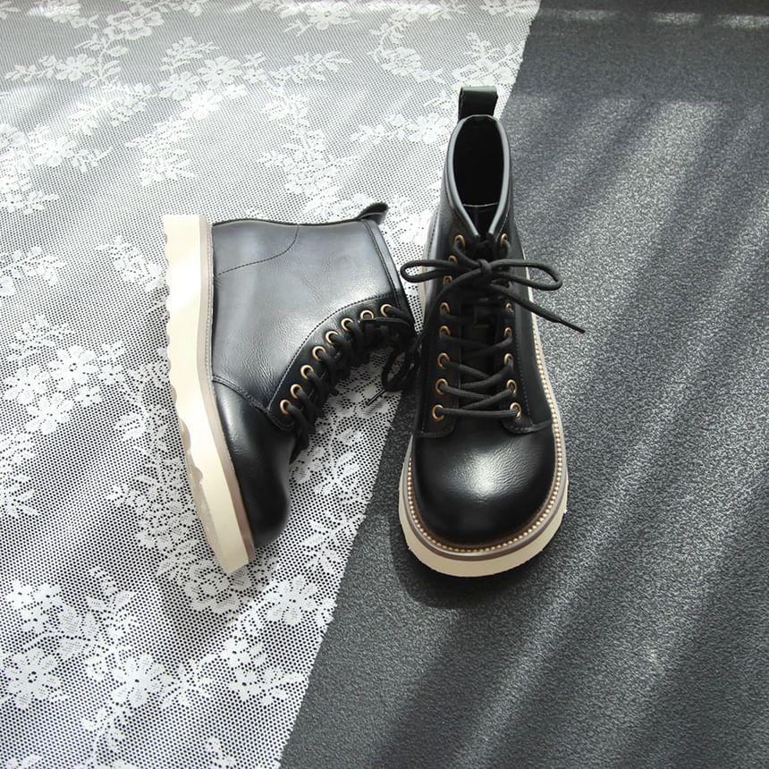 Lace-Up Short Boots Product Image