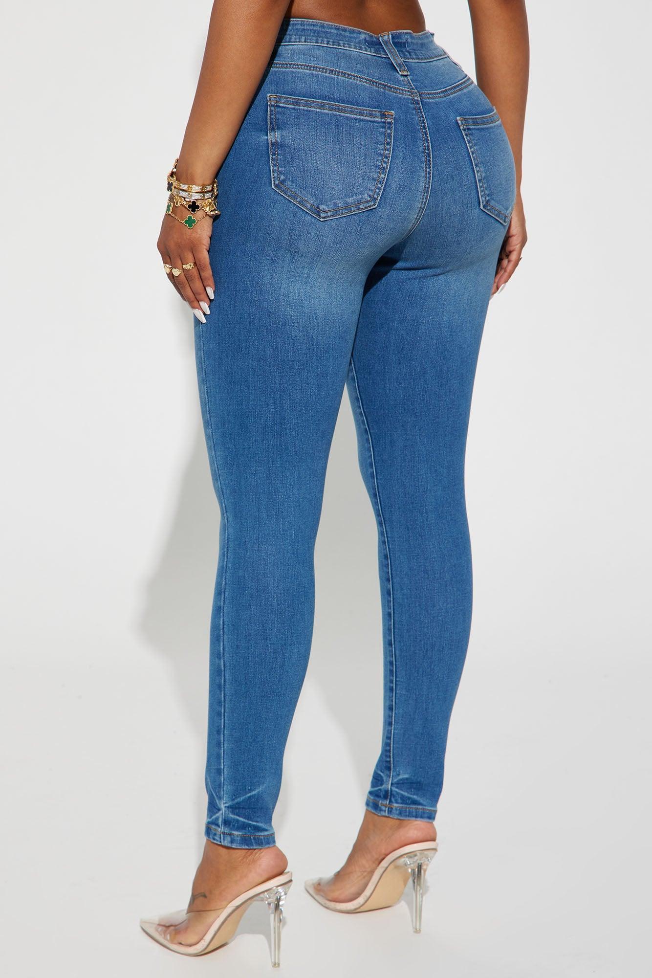 Hold You In Soft Stretch Skinny Jeans - Medium Wash Product Image