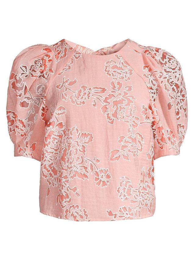 Womens Meliiha Floral-Embroidered Top Product Image