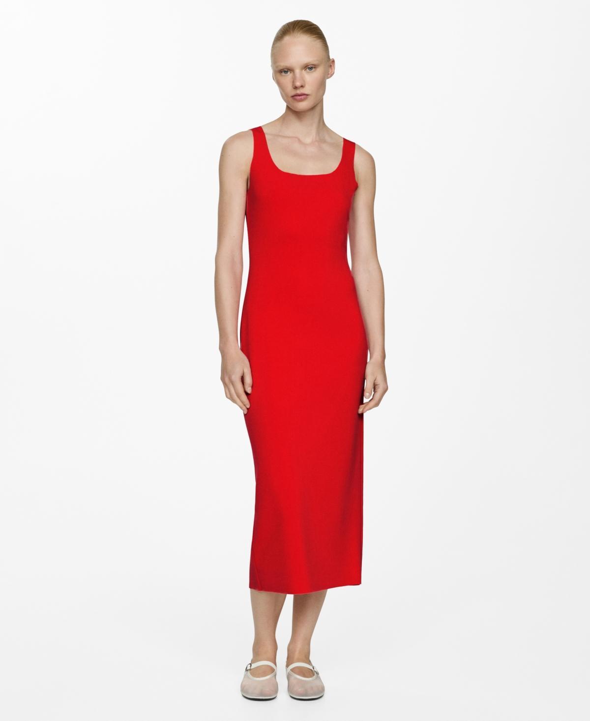 Mango Womens Straps Detail Midi-Dress Product Image