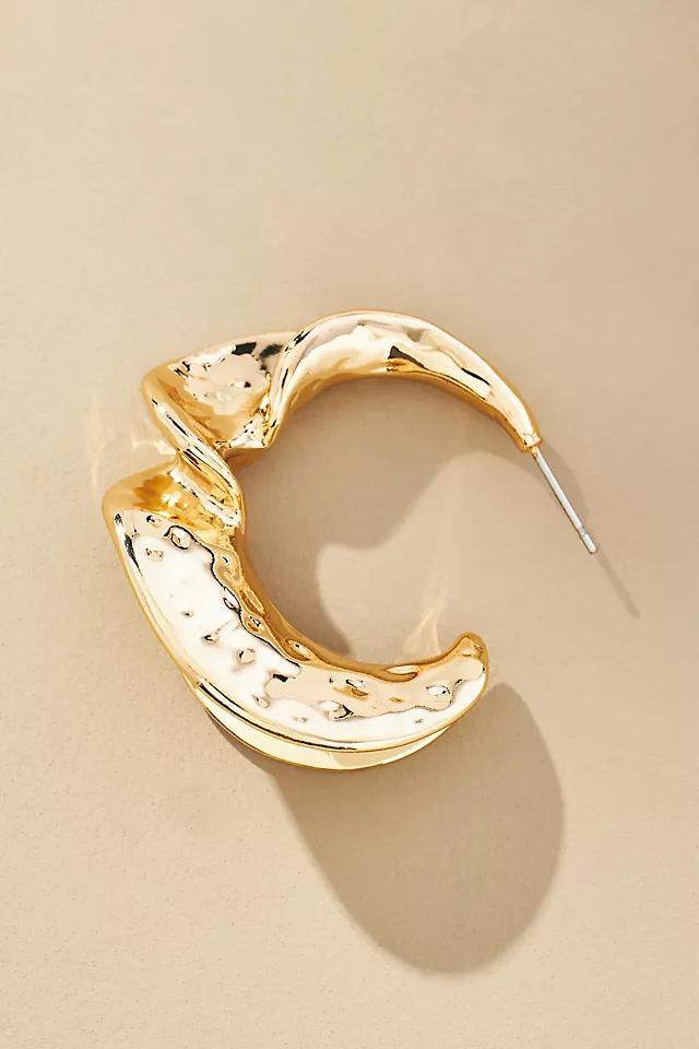 Molten Twist Hoop Earrings Product Image