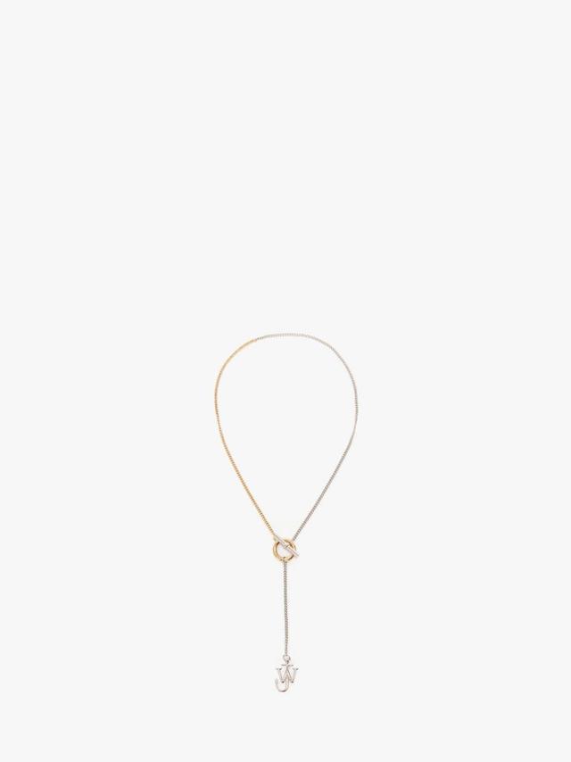 LONG NECKLACE WITH JWA ANCHOR PENDANT in gold | JW Anderson US  Product Image