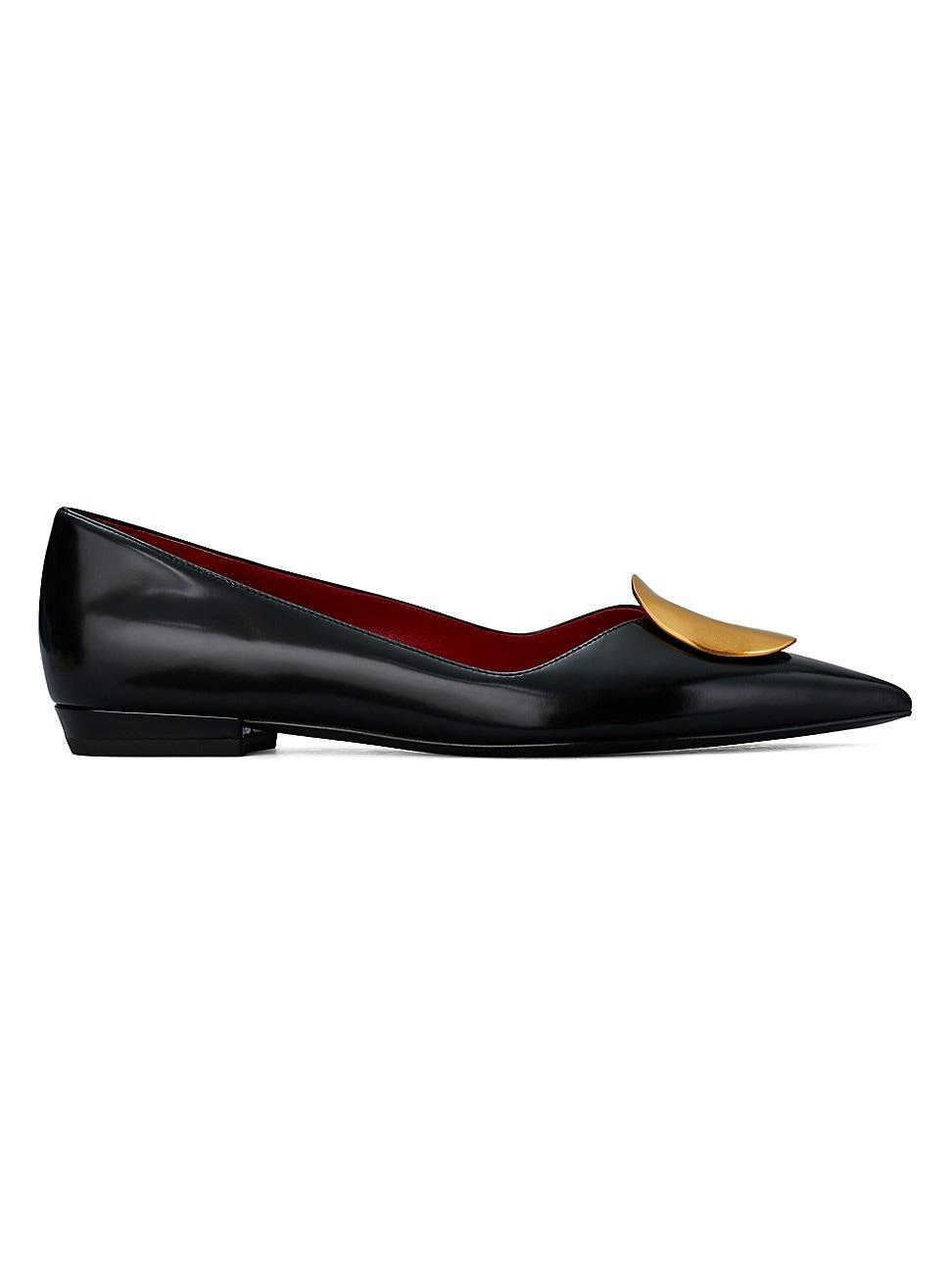 Womens Patos Pointed Leather Flats Product Image