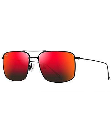 Maui Jim Mens Aeko 55mm Aviator Polarized Sunglasses Product Image