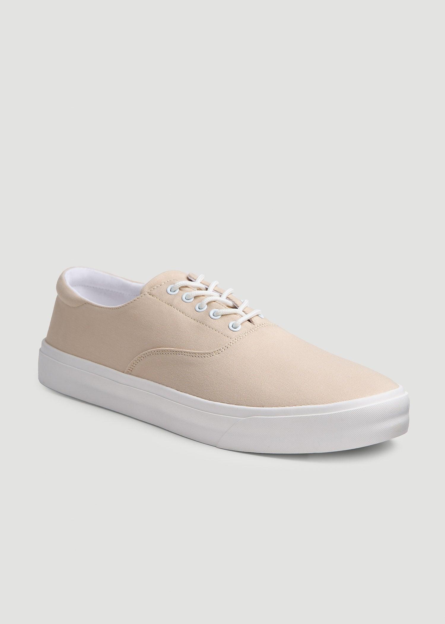 Canvas Sneaker for Tall Men in Taupe Male Product Image