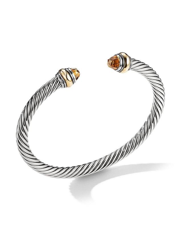 Womens Classic Cable Bracelet in Sterling Silver Product Image