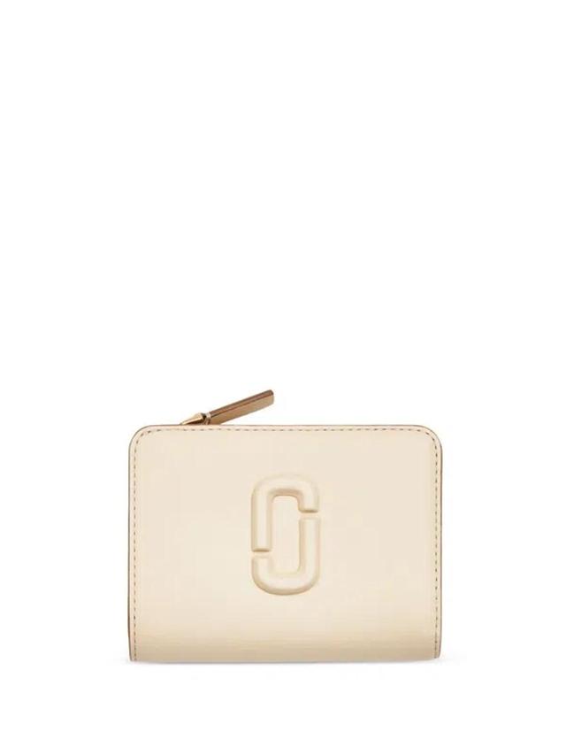 The Mini Compact Wallet Accessories In White Product Image