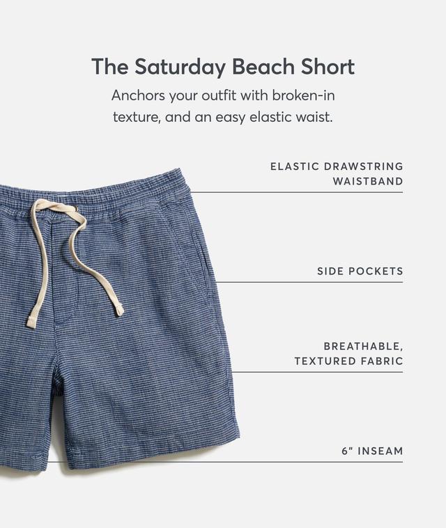 6" Saturday Textured Beach Short Product Image