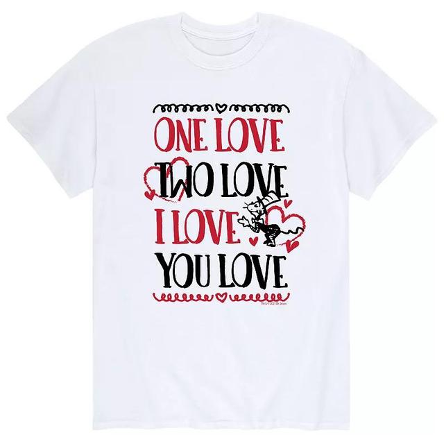 Mens Dr. Seuss One Love, Two Love, I Love You Love Tee Product Image