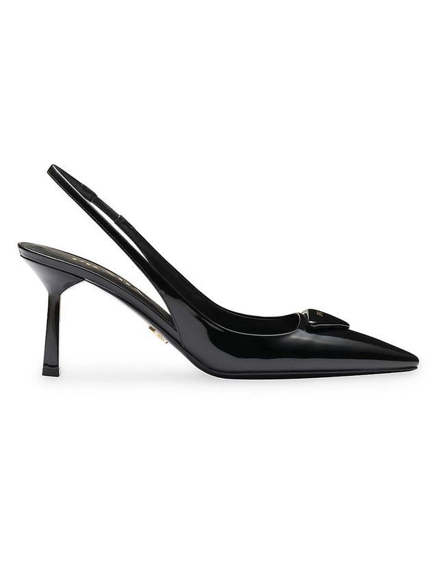 Womens Patent Leather Slingback Pumps Product Image